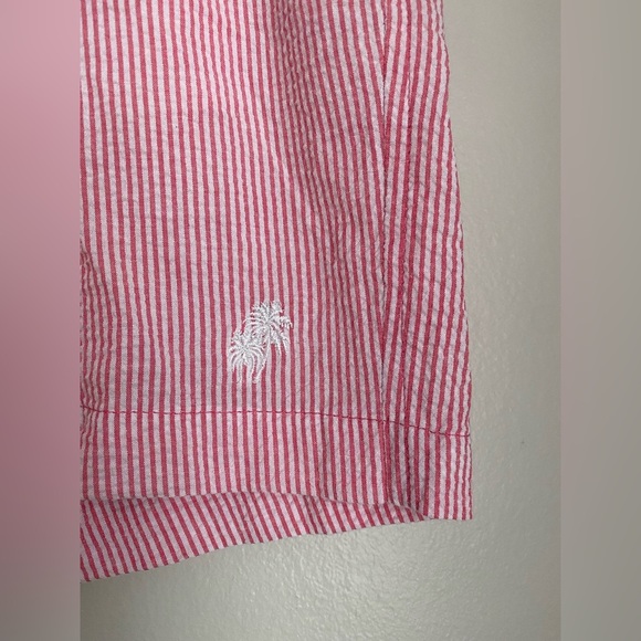 Trunks Surf & Swim Co. Pink Waffle Shorts Striped Beach Volleyball Sports - Picture 7 of 8